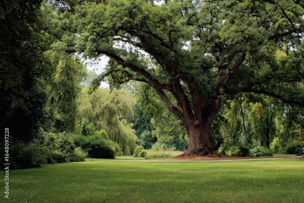 Obraz premium A large tree located in the park