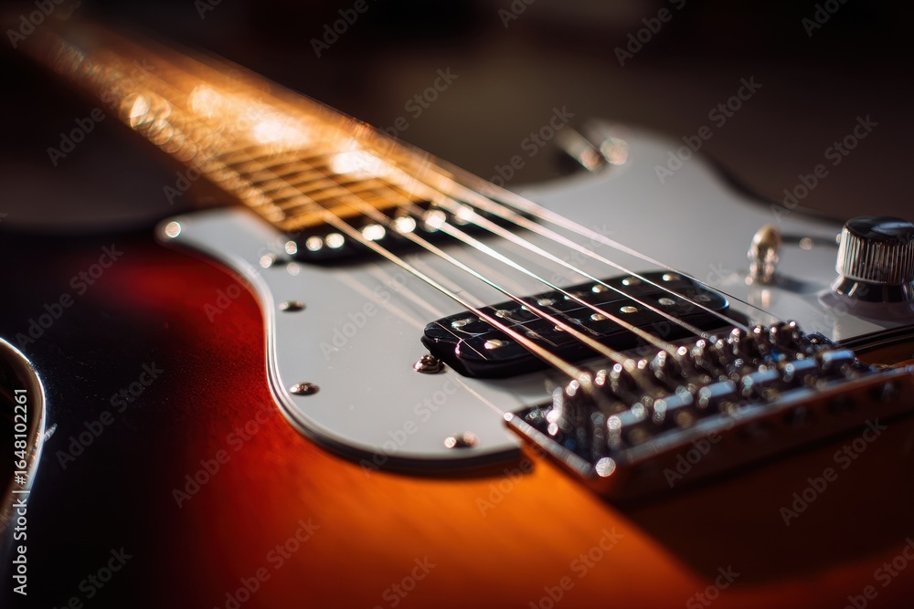 Fototapeta premium Close up of an electric guitar