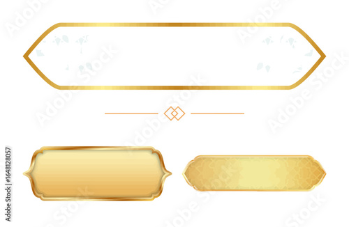 Elegant golden frames for Ramadan greetings add a touch of luxury to your designs, perfect for social media posts, invitations, and eye-catching promotional materials