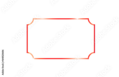 Stunning coral frame with rounded corners for elegant designs, use for promotions, invitations, and creative projects needing a modern, vibrant touch