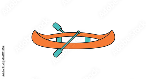 Canoe Adventure Explore Calm Waters with Paddle