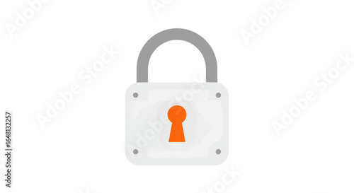 Secure Digital Privacy A Simple White Padlock Icon on White Background | Whisk_ce89b9e9fb.svg