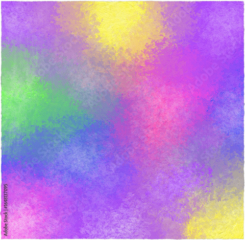 Abstract Watercolor Painting with Pastel Colors