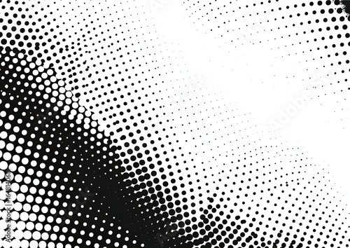 Halftone dots swirl background design, abstract texture