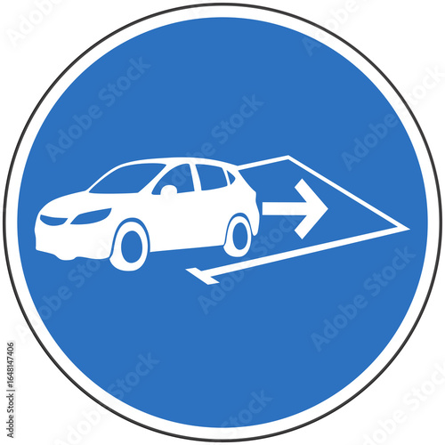 Panneau Stationnement en Marche Arrière ou Marche Arrière SVP, Signalisation pour la Sécurité et l'Organisation des Aires de Stationnement