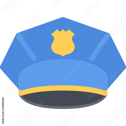 Police hat emblem