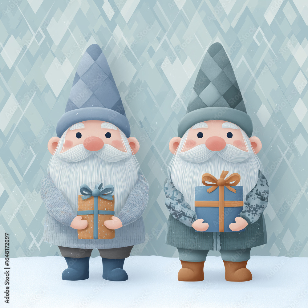 Obraz premium santa claus and christmas gifts