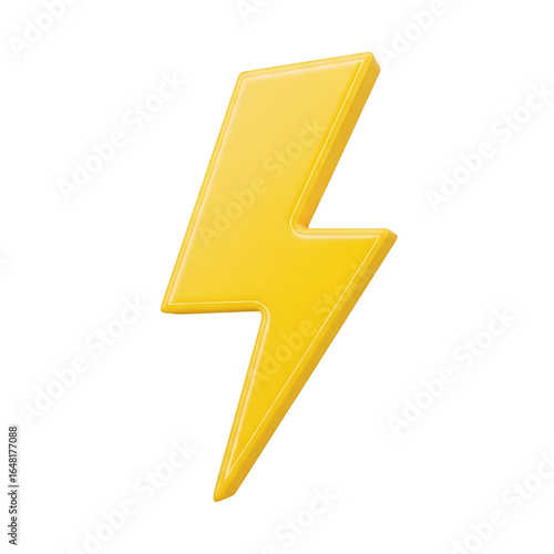 Free Download Bright yellow lightning bolt symbol isolated on transparent background - GFXLoad