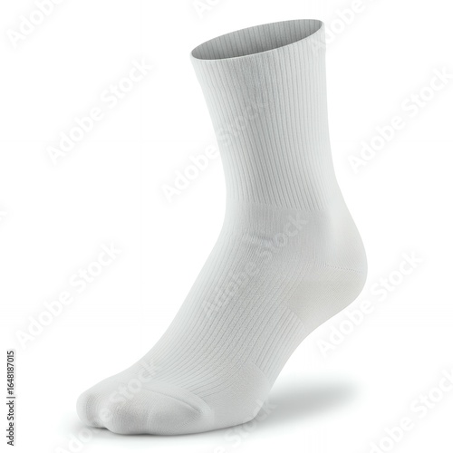 White ribbed quarter ankle sock with cushioned sole and seamless design for casual everyday comfortable lightweight breathable footwear
