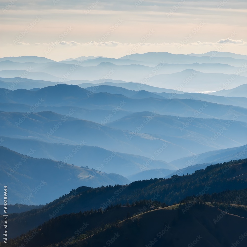 Fototapeta premium mountains in the fog