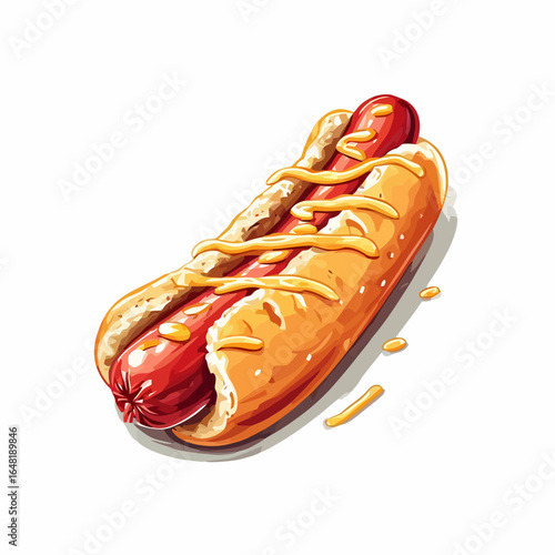 Very Delicious Hotdog design very cool