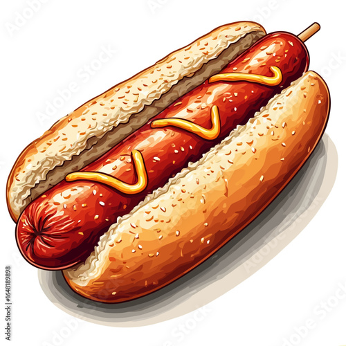 Very Delicious Hotdog design very cool
