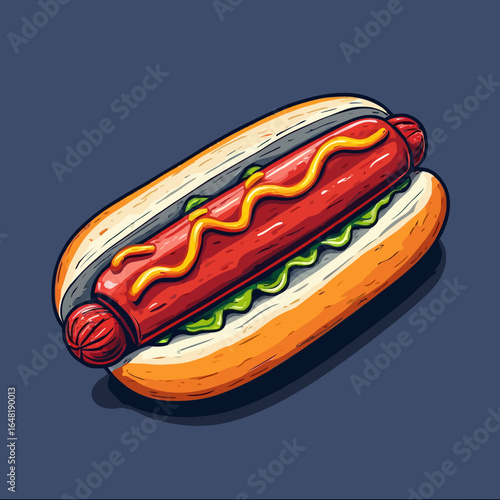 Very Delicious Hotdog design very cool