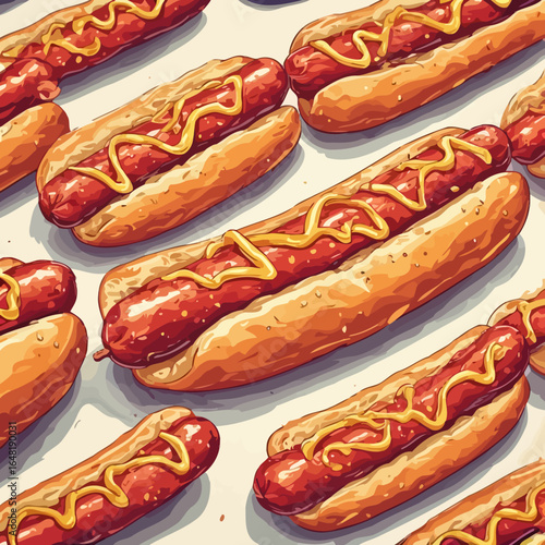 Very Delicious Hotdog design very cool