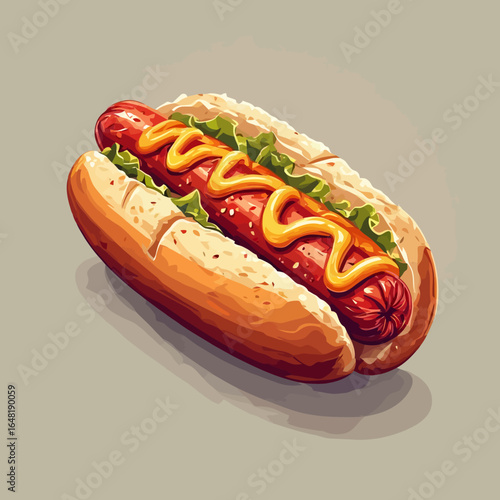 Very Delicious Hotdog design very cool