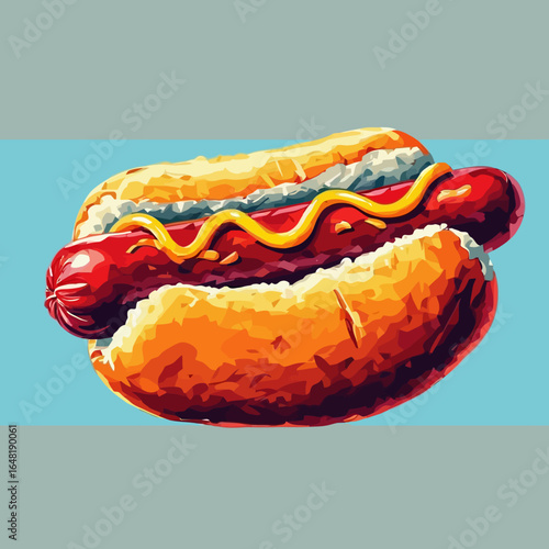 Very Delicious Hotdog design very cool