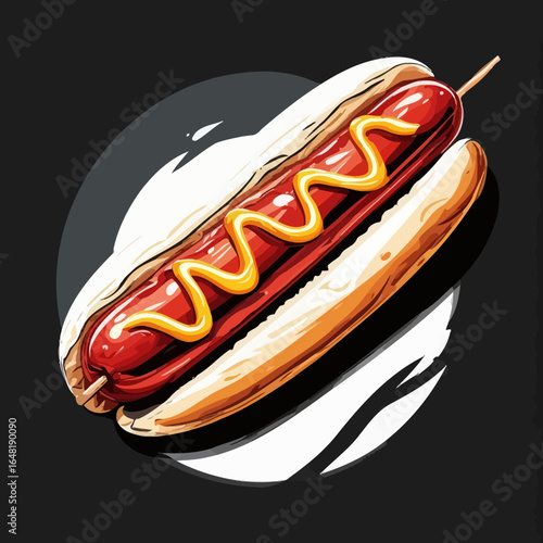 Very Delicious Hotdog design very cool