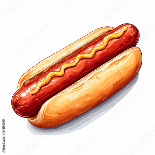 Very Delicious Hotdog design very cool