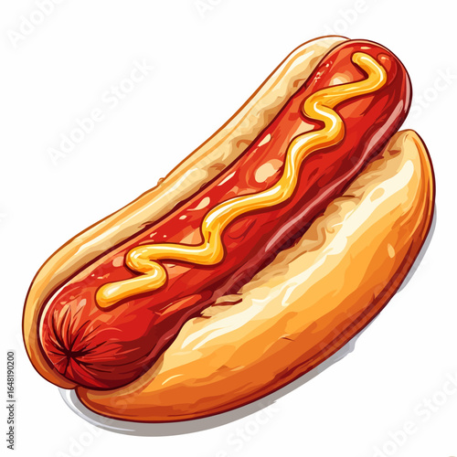 Very Delicious Hotdog design very cool