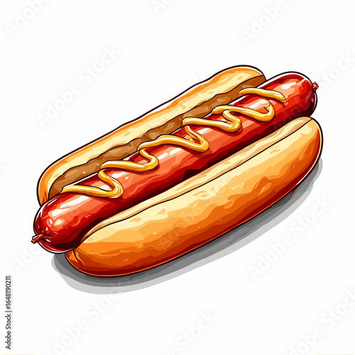 Very Delicious Hotdog design very cool