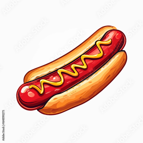 Very Delicious Hotdog design very cool