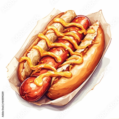 Very Delicious Hotdog design very cool