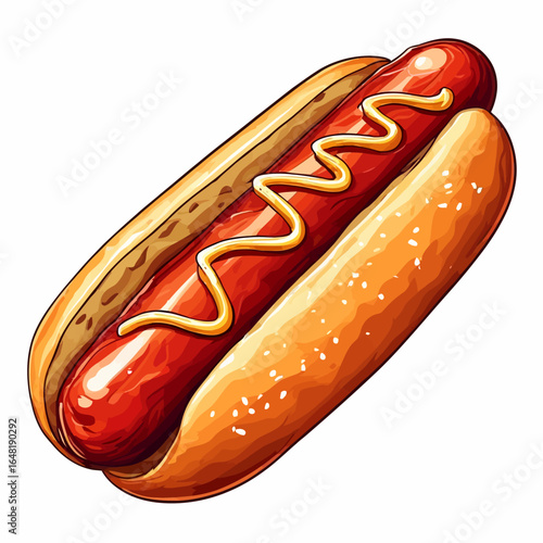 Very Delicious Hotdog design very cool