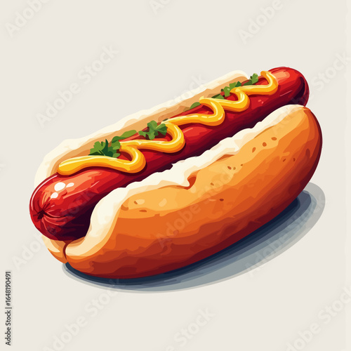 Very Delicious Hotdog design very cool