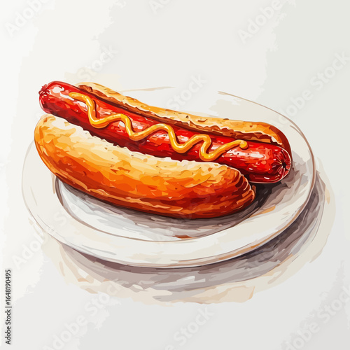 Very Delicious Hotdog design very cool