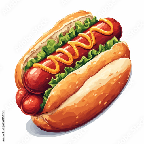 Very Delicious Hotdog design very cool