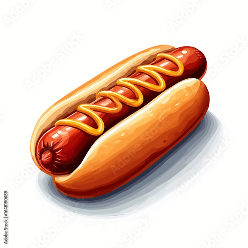 Very Delicious Hotdog design very cool