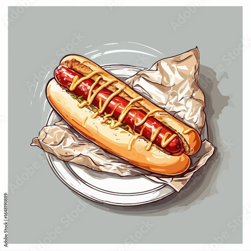 Very Delicious Hotdog design very cool