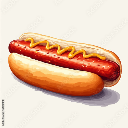 Very Delicious Hotdog design very cool