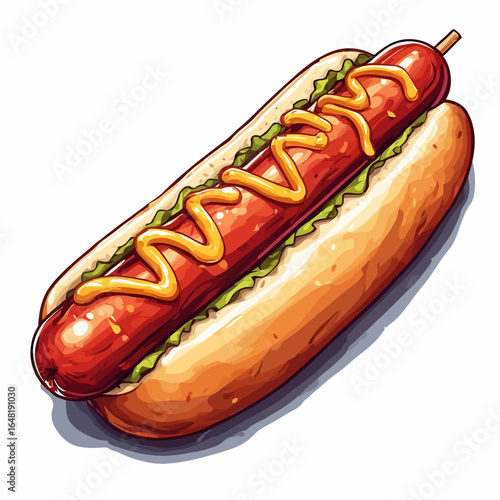 Very Delicious Hotdog design very cool