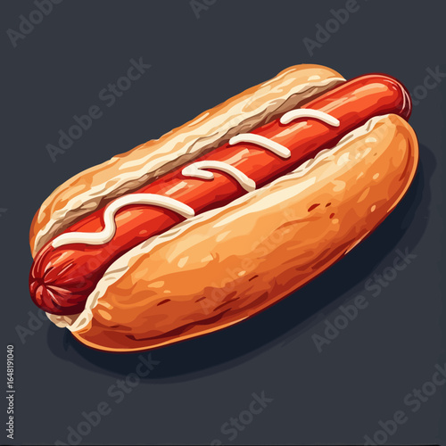 Very Delicious Hotdog design very cool