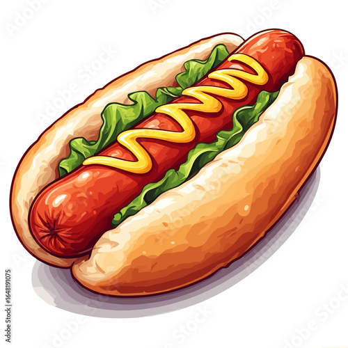 Very Delicious Hotdog design very cool