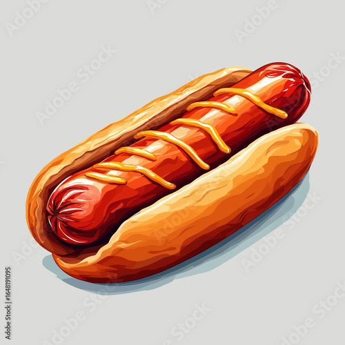 Very Delicious Hotdog design very cool