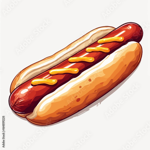 Very Delicious Hotdog design very cool