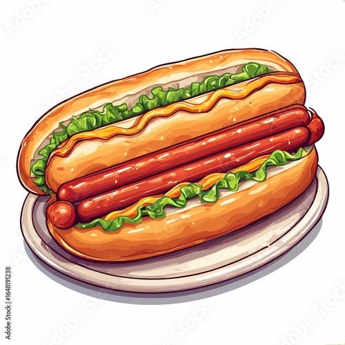 Very Delicious Hotdog design very cool