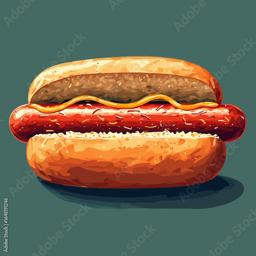 Very Delicious Hotdog design very cool