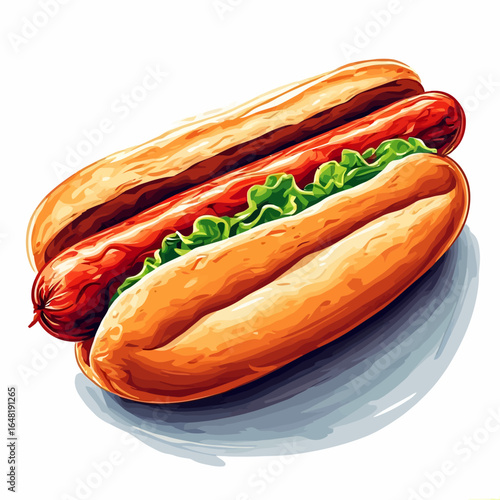 Very Delicious Hotdog design very cool