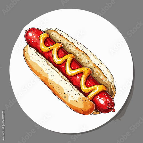 Very Delicious Hotdog design very cool