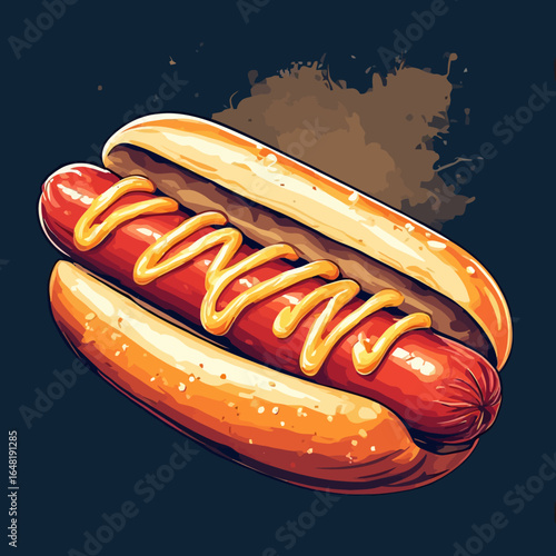 Very Delicious Hotdog design very cool