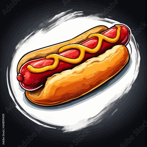 Very Delicious Hotdog design very cool