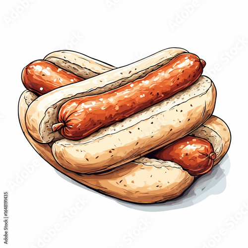 Very Delicious Hotdog design very cool