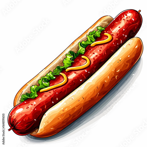 Very Delicious Hotdog design very cool