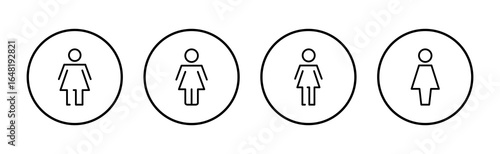 Female icon vector. woman sign and symbol
