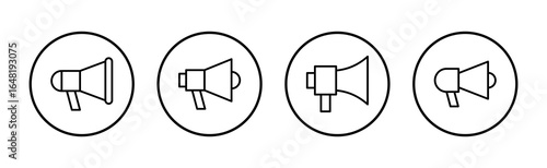 Megaphone icon vector. Loudspeaker sign and symbol