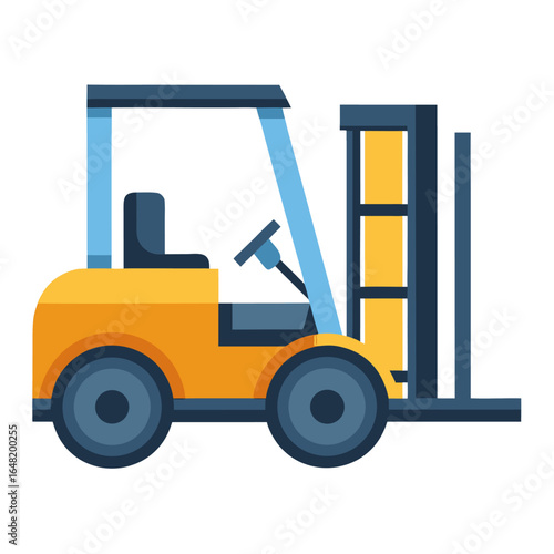 forklift truck isolated on white