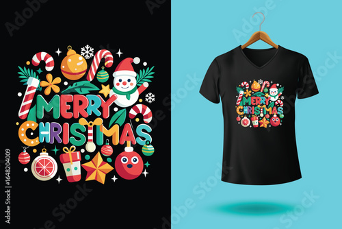 Naughty, Nice Christmas t-shirt design vector file